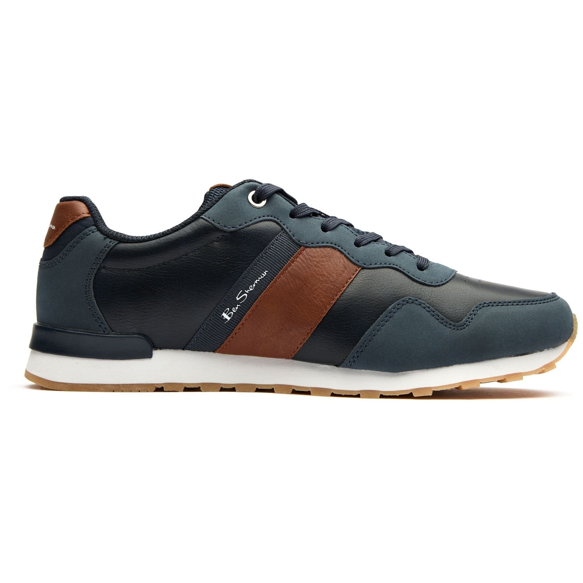 Ben Sherman Ben Sherman Men's Owen Retro Trainers in Blue