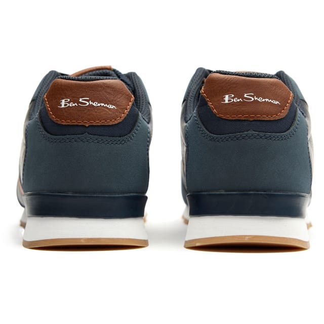 Ben Sherman Ben Sherman Men's Owen Retro Trainers in Blue - 3