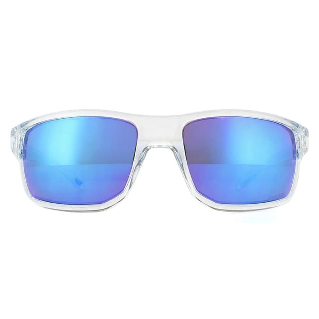 Oakley Oakley Men's Wrap Polished Clear Prizm Sapphire Sunglasses - 2