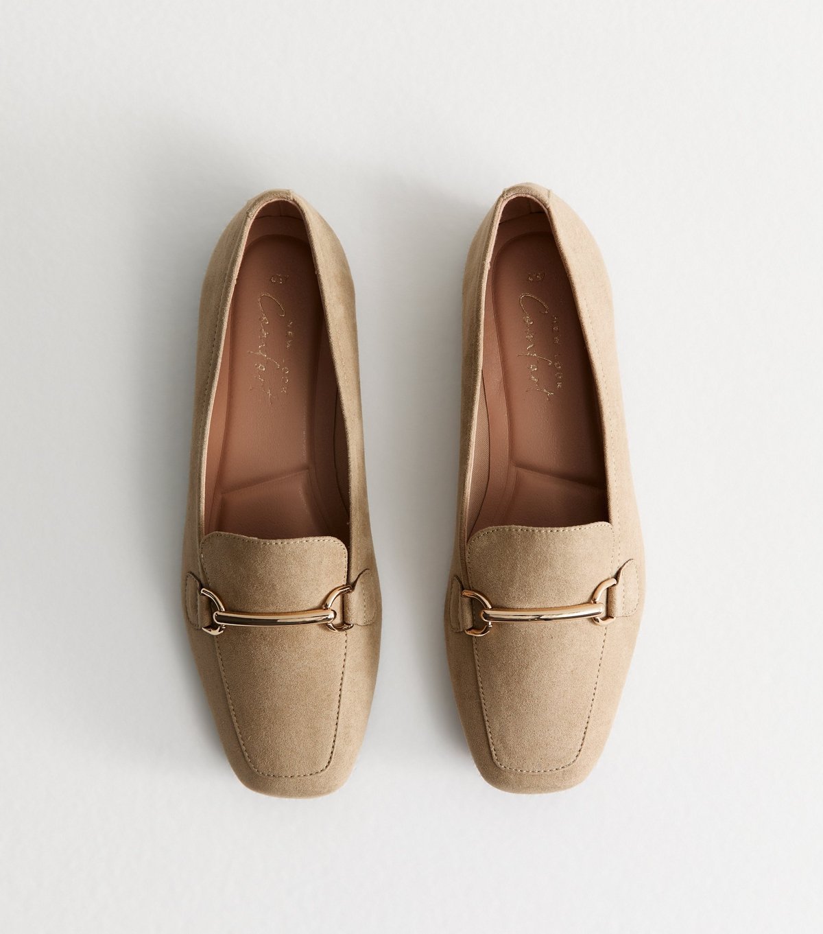 New Look Women's Camel Faux Suede Snaffle Detail Loafers New Look - 2