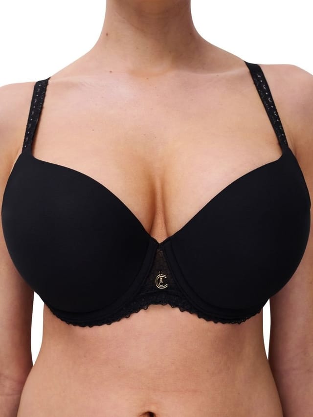 Chantelle Chantelle Women's Romance Covering T-Shirt Bra in Black - 3