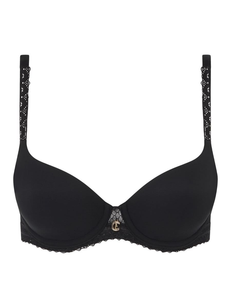 Chantelle Chantelle Women's Romance Covering T-Shirt Bra in Black - 4