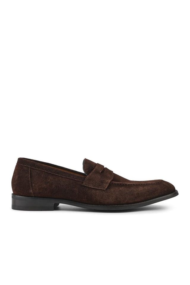 Jones Bootmaker Jones Bootmaker Men's Cabrino Leather Penny Loafers in Dark Brown - 2
