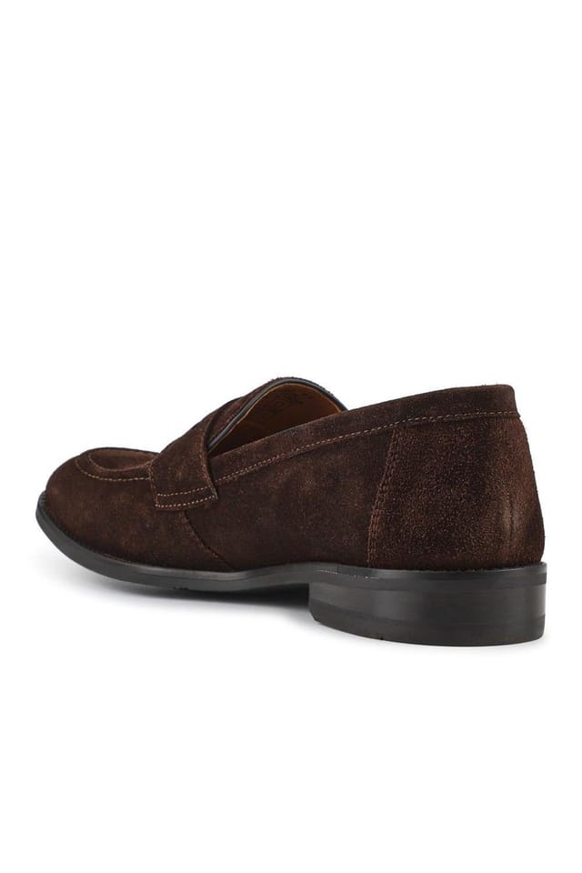 Jones Bootmaker Jones Bootmaker Men's Cabrino Leather Penny Loafers in Dark Brown - 3