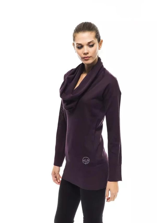 Montana Blu Montana Blu Women's Purple Wool Sweater - 2