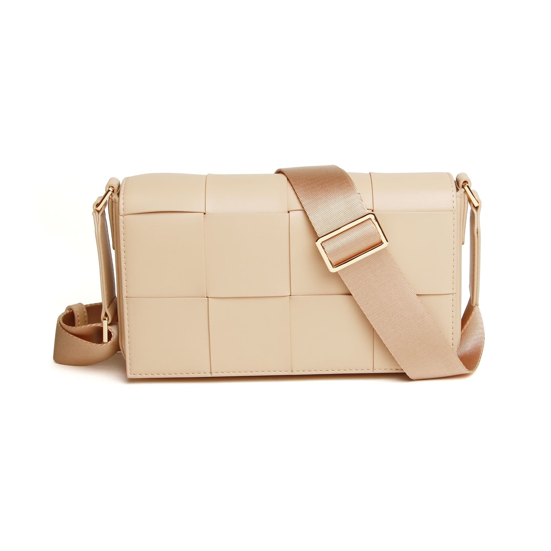 ALICE WHEELER LONDON ALICE WHEELER LONDON Light Sand Vegan Leather Crossbody Bag