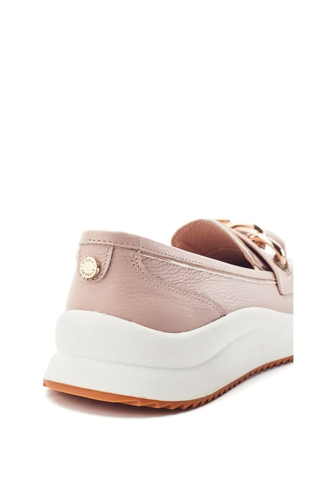 Moda In Pelle Moda In Pelle Women's 'Sorrento' Leather Loafers in White - 3