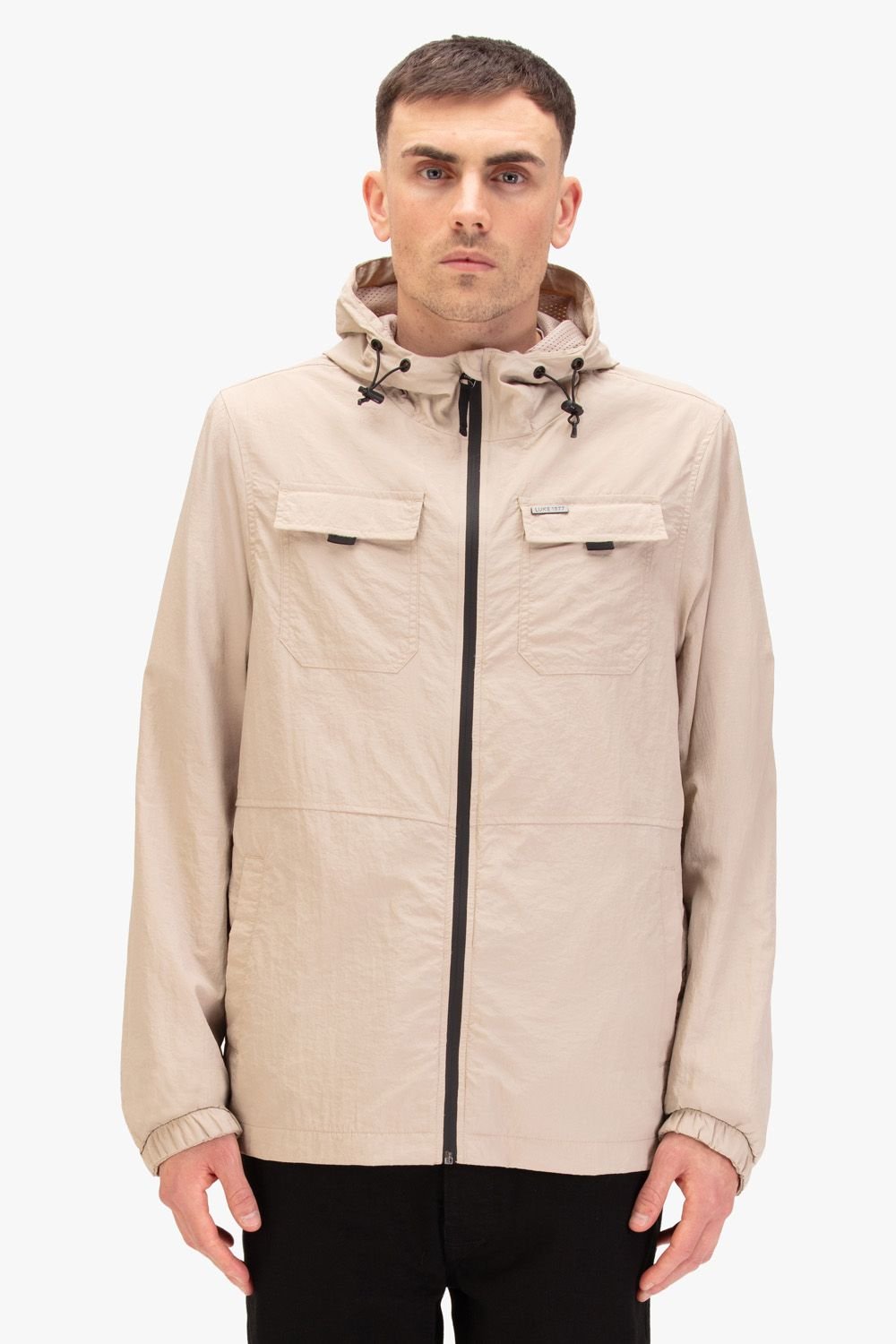 Luke 1977 Luke 1977 Men's Denver Hooded Jacket in Ecru - 1