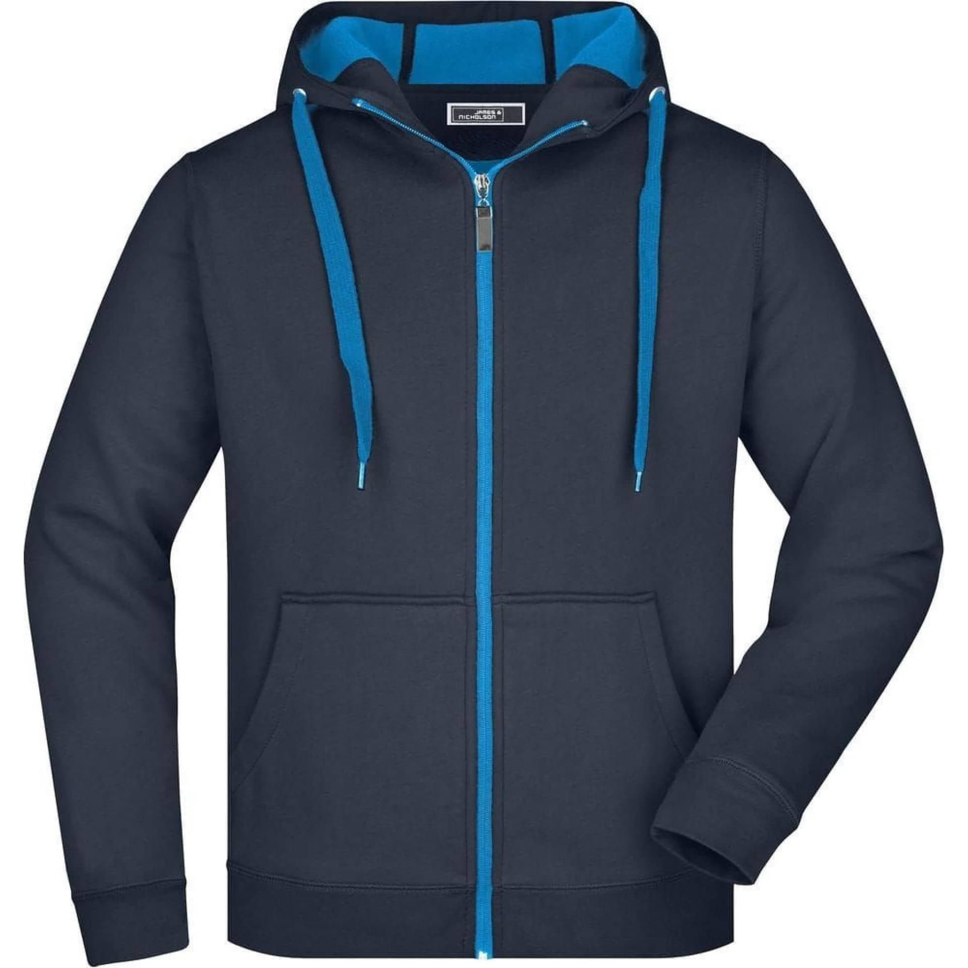 James and Nicholson James and Nicholson Men's Doubleface Full Zip Jacket in Navy