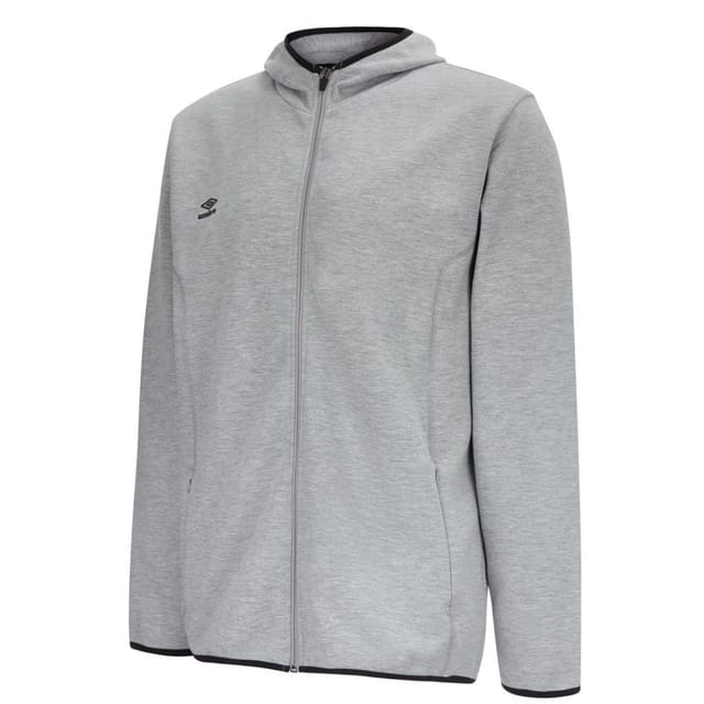 Umbro Umbro Men's Pro Fleece Full Zip Hoodie in Light Grey - 3