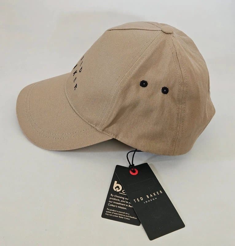 Ted Baker Ted Baker Baseball Cap Hat. RRP £35. Unisex. Beige Cap. New