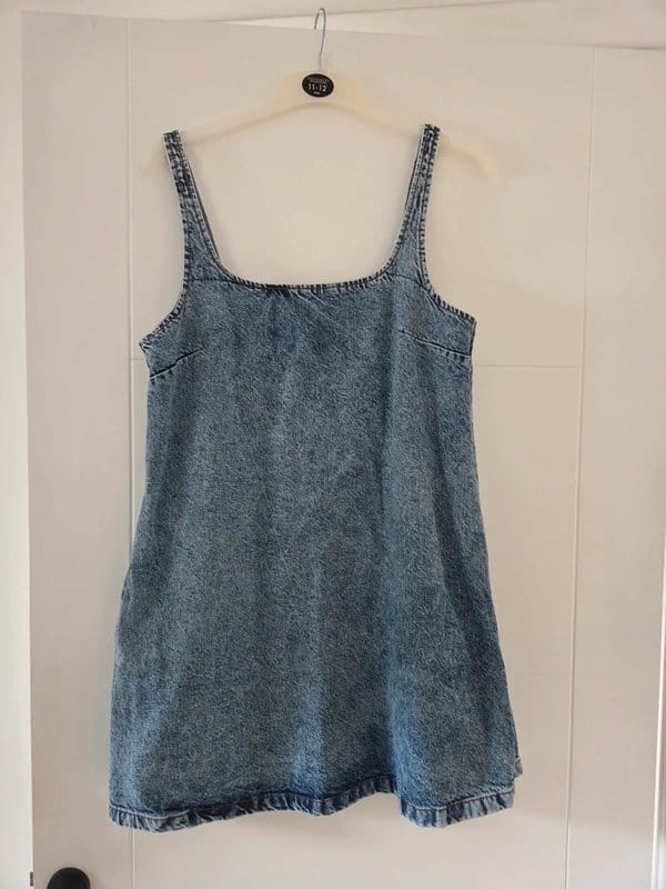 ASOS Design Denim mini dress with pockets. - 1