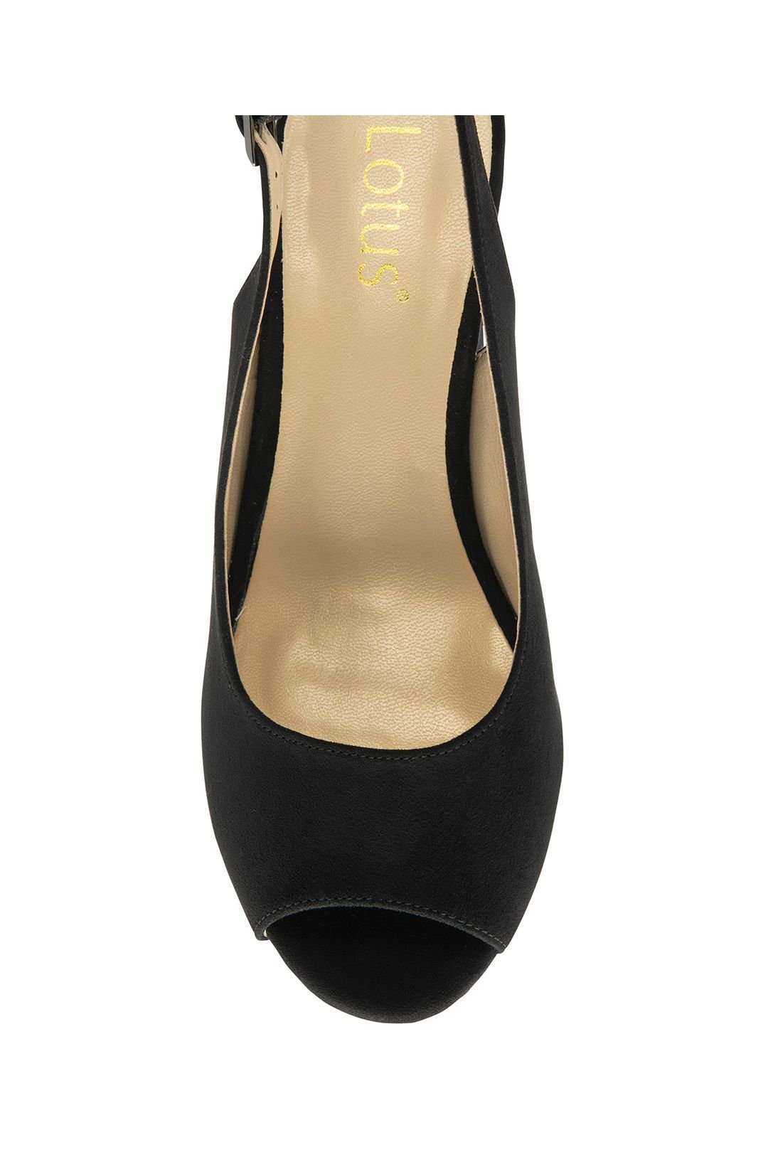 Lotus Lotus Women's 'Evelyn' Peep-Toe Shoes in Black - 4