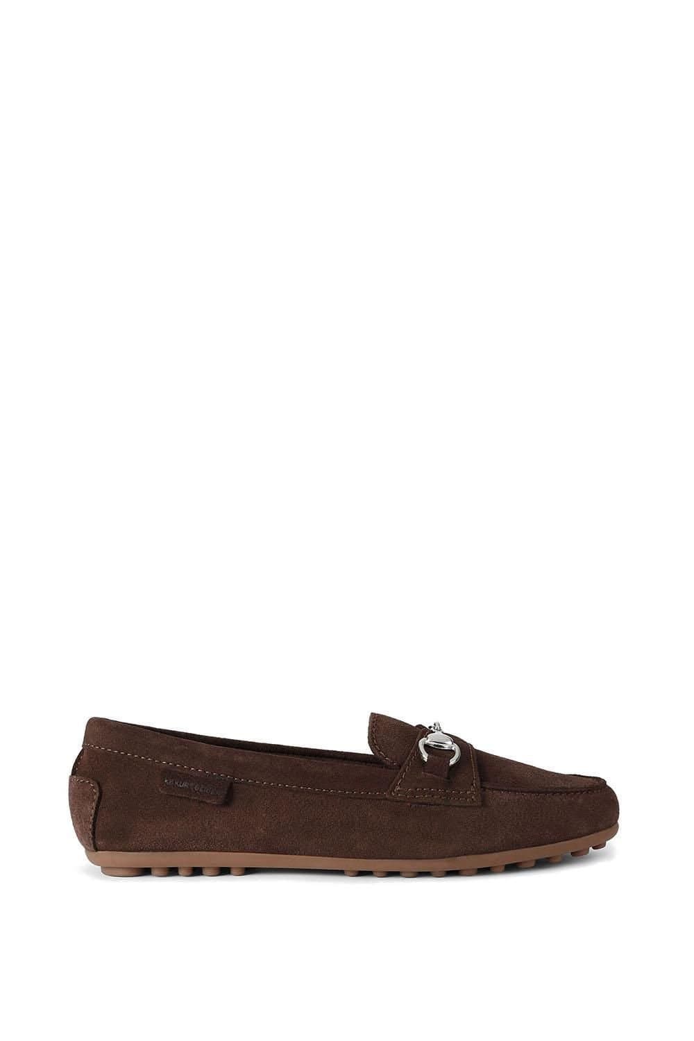 KG Kurt Geiger KG Kurt Geiger Women's 'Nellie' Suede Flats in Dark Brown
