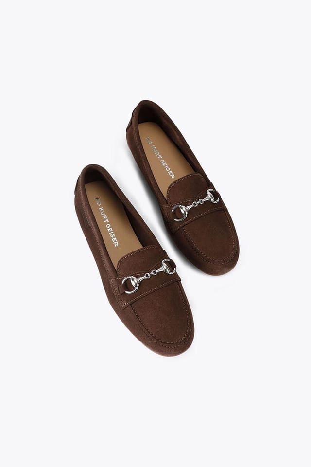 KG Kurt Geiger KG Kurt Geiger Women's 'Nellie' Suede Flats in Dark Brown - 2
