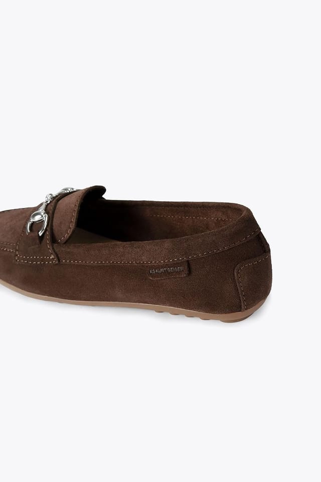 KG Kurt Geiger KG Kurt Geiger Women's 'Nellie' Suede Flats in Dark Brown - 3
