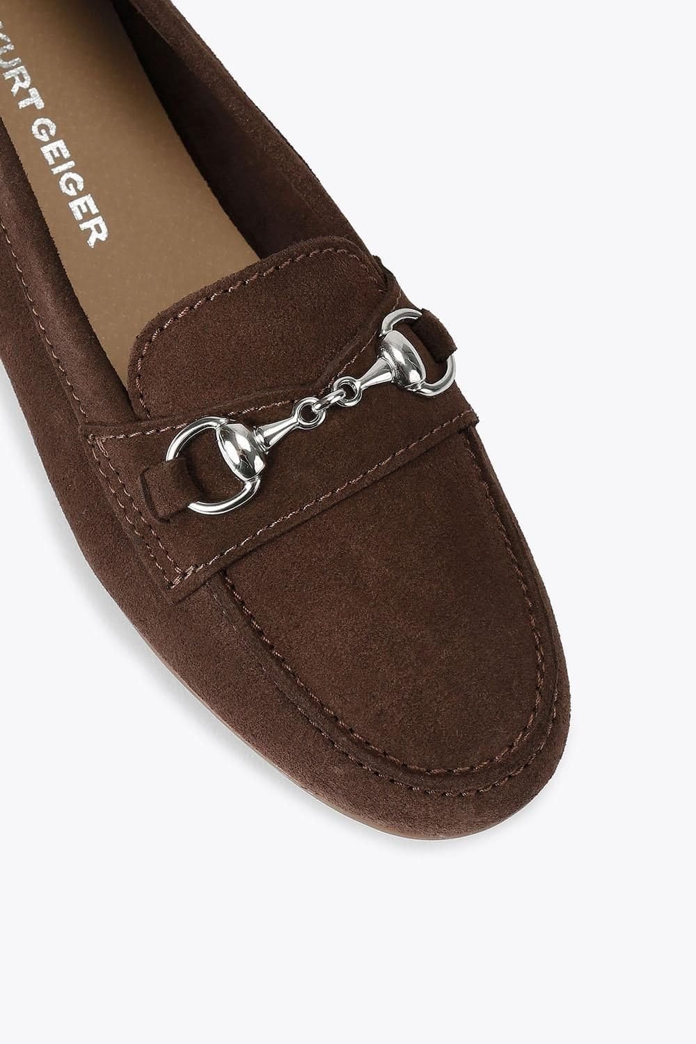 KG Kurt Geiger KG Kurt Geiger Women's 'Nellie' Suede Flats in Dark Brown - 4