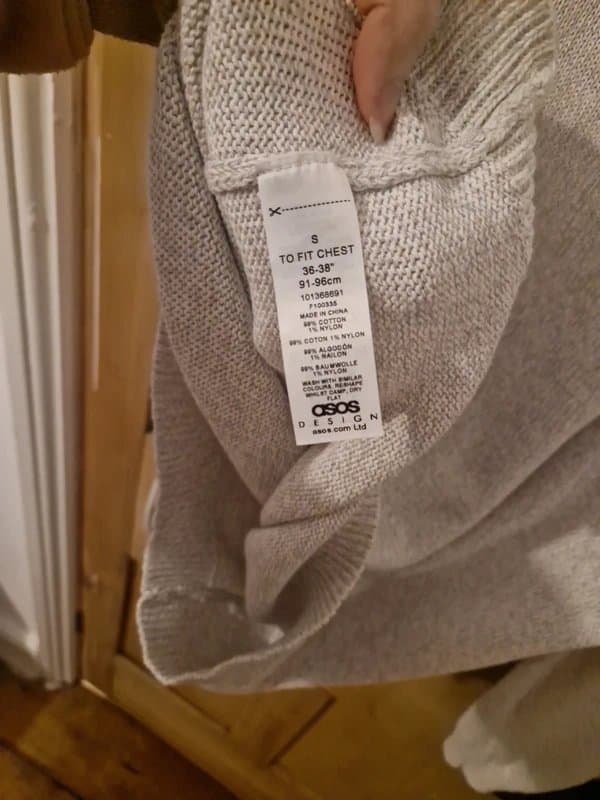 ASOS Design ASOS Design size Small half zip high neck mens smart jumper