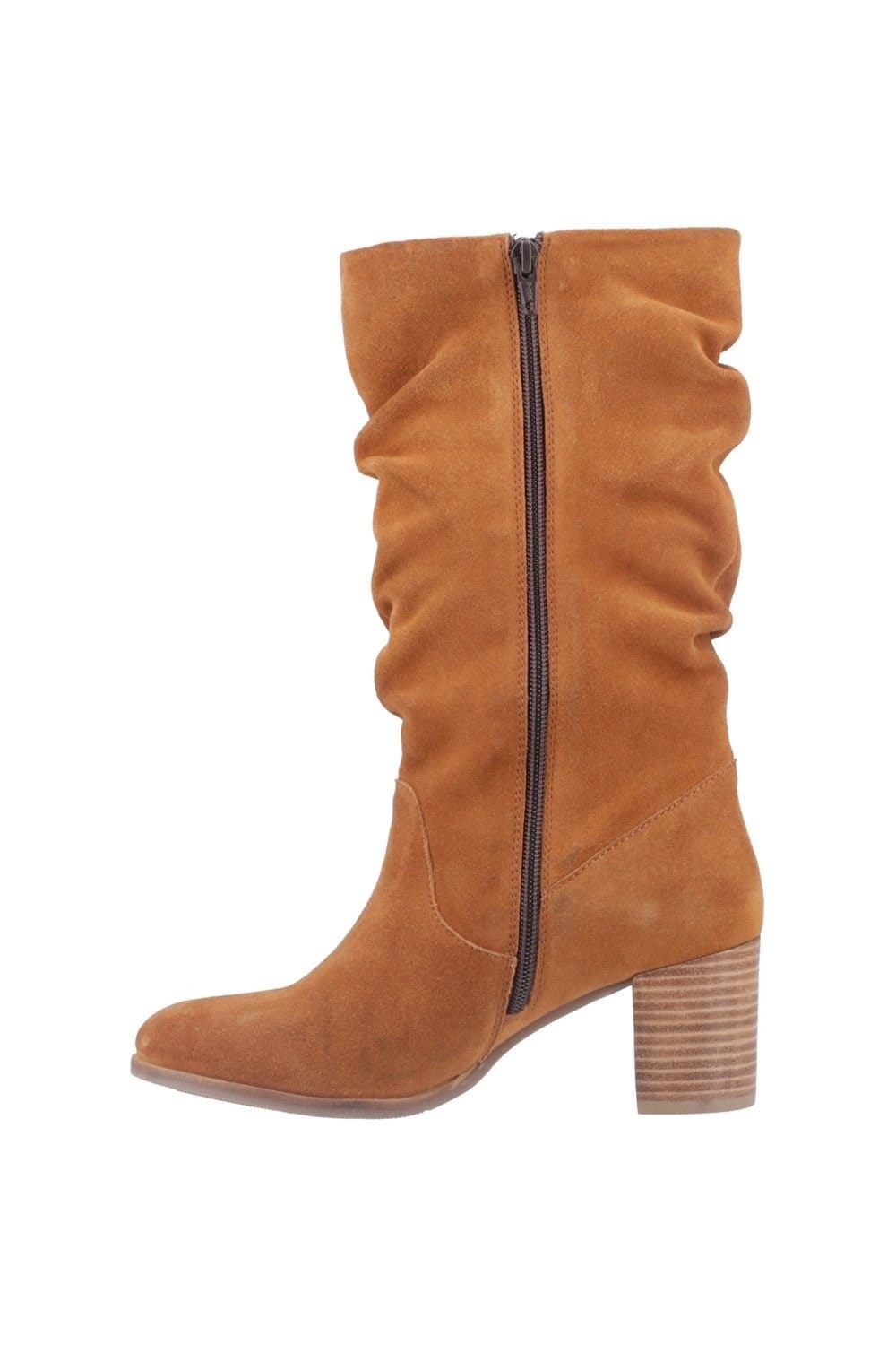 Hush Puppies Hush Puppies Women's Cosima Ruched Boot in Tan - 4