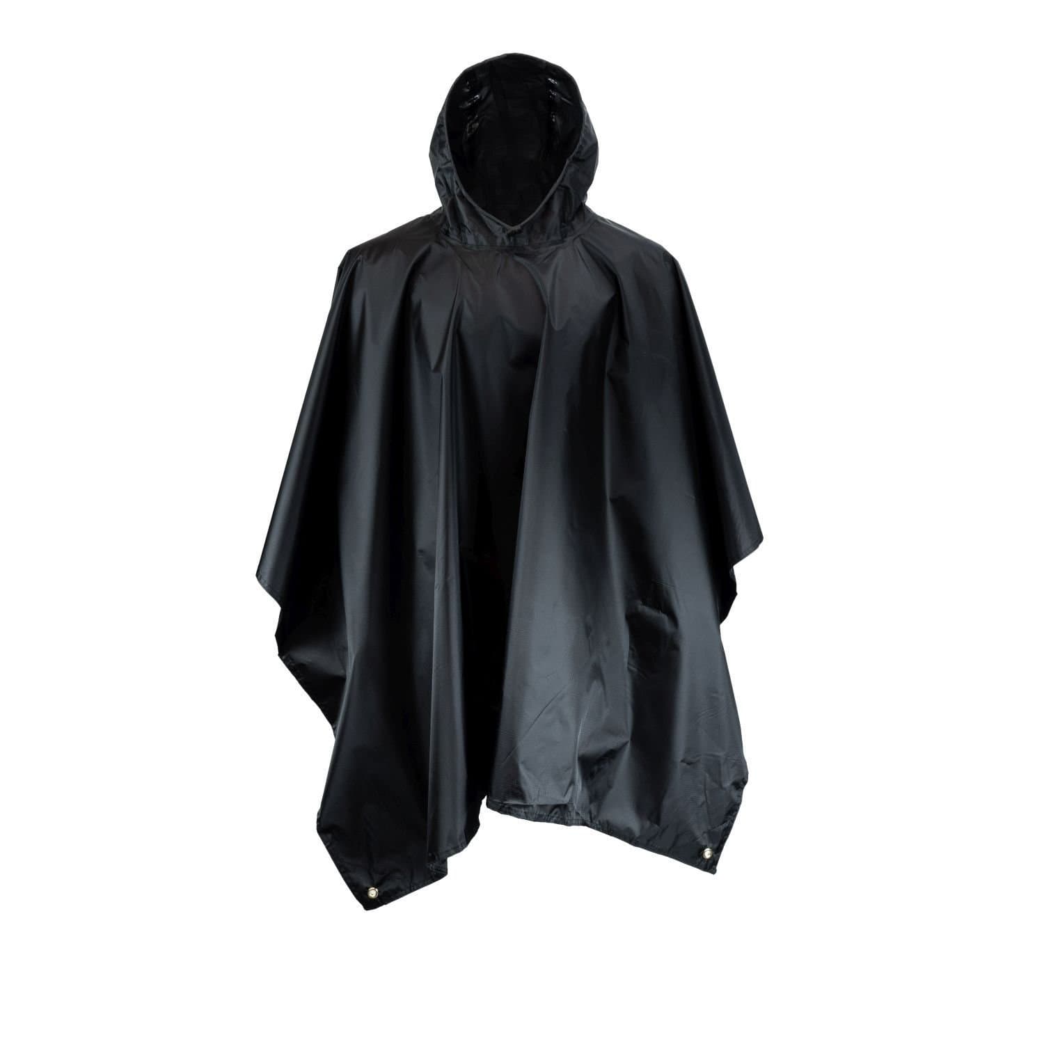 Mil-Com Mil-Com Men's Plain Poncho in Black