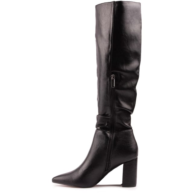 V.GAN V.GAN Women's Peach Knee High Boots in Black - 2