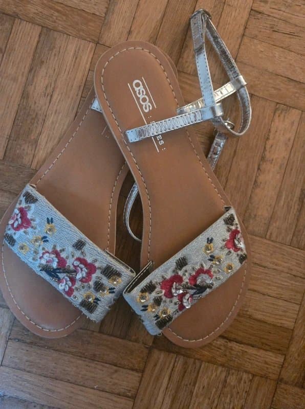 ASOS ASOS sequin embellished sandals UK 5