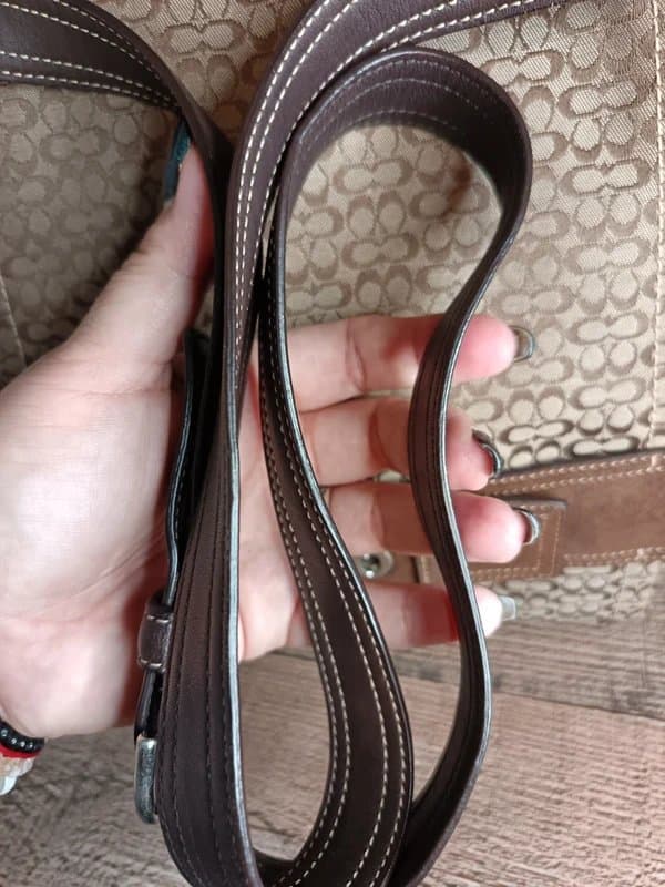 Coach Coach Vintage Y2k Brown and Khaki Signature Soho Flap Shoulder Crossbody Bag Handbag