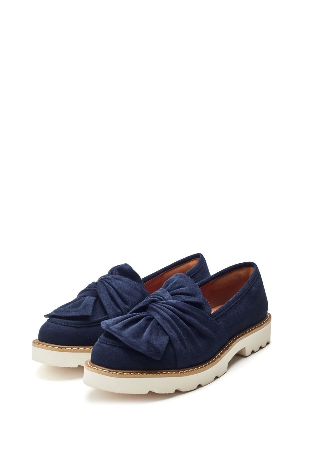 Moda In Pelle Moda In Pelle Women's 'Eves' Alcantara Loafers in Navy - 2