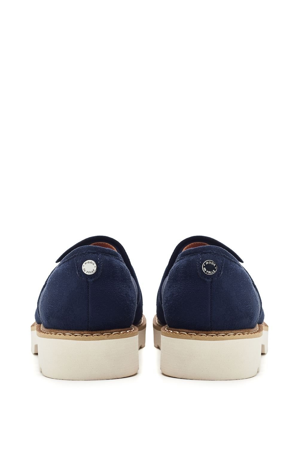 Moda In Pelle Moda In Pelle Women's 'Eves' Alcantara Loafers in Navy - 3