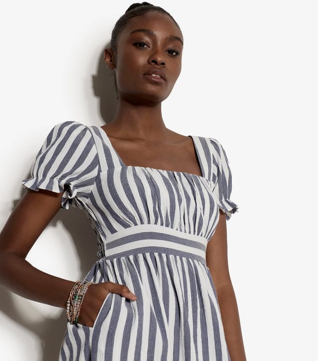 Apricot Women's Cream Striped Midaxi Dress Apricot New Look - 2