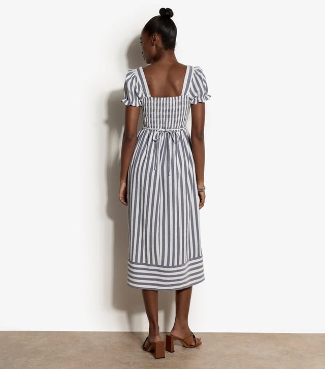 Apricot Women's Cream Striped Midaxi Dress Apricot New Look - 3