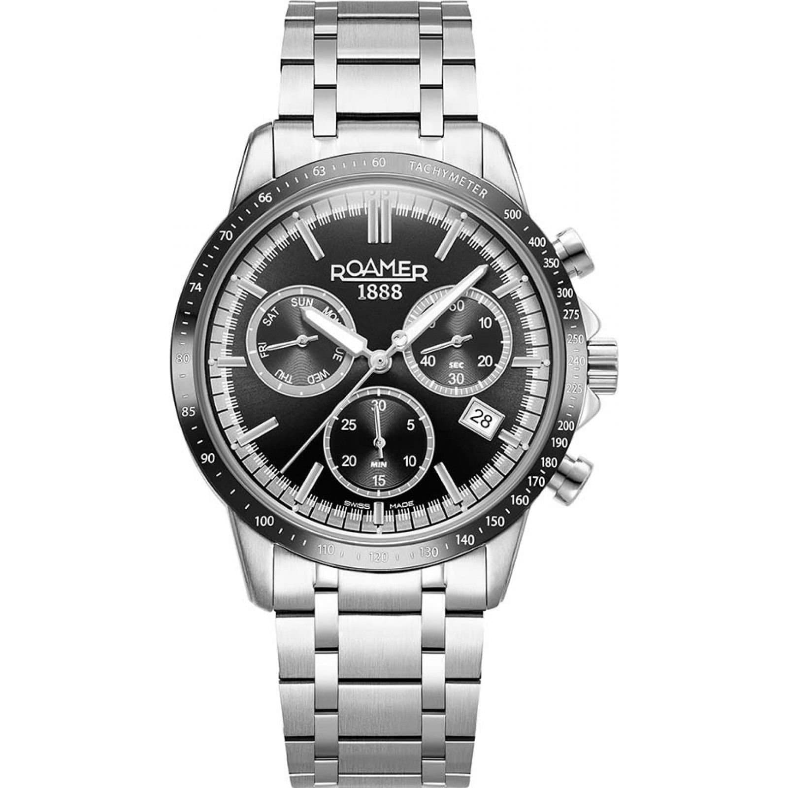 Roamer Roamer Men's 968988-41-85-20 Mercury 44mm Quartz Watch in Silver