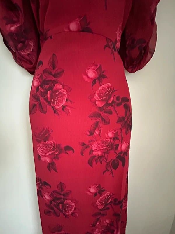 Friends Like These * NEW * (shop floor) Friends like these Chiffon Ruched Sleeve Frill Hem (RRP£49)UK16