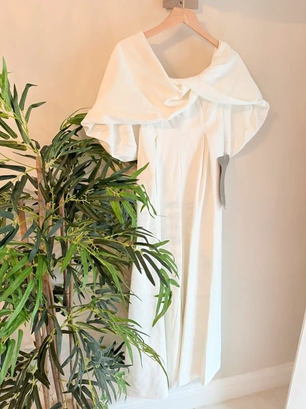 ASOS Stunning Ivory White ASOS Bridal Jumpsuit Size 8 Bride Outfit RRP £85 New with Tags