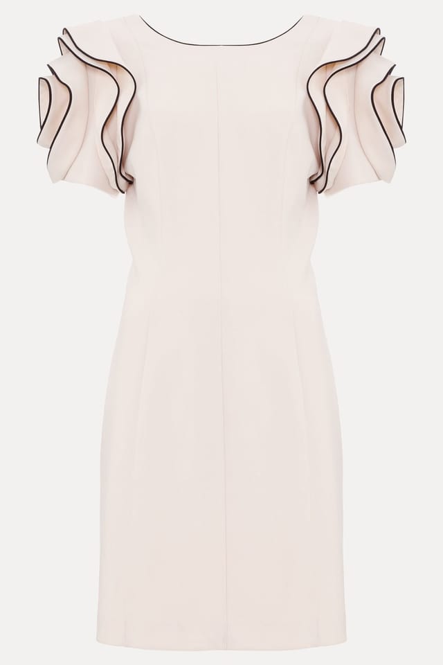 Phase Eight Phase Eight Women's Joy Ruffle Detail Mini Dress in Warm White - 2