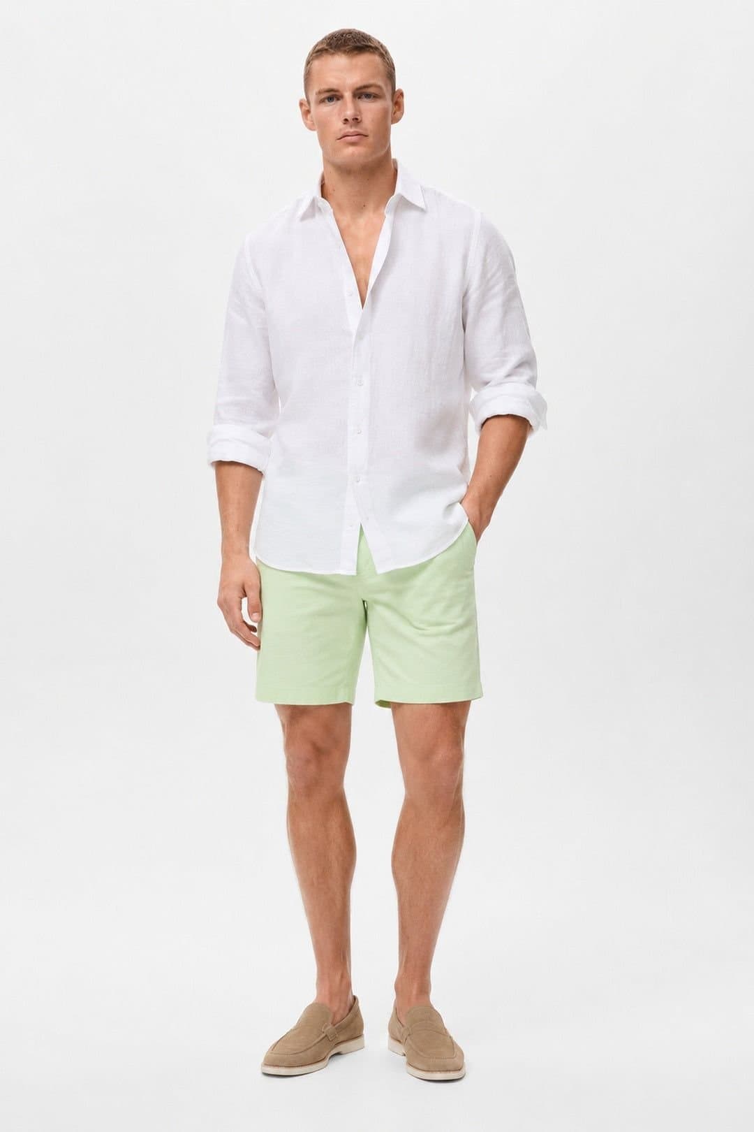 Little Nooks Little Nooks Men's Mens Riviera Chino Shorts in Mint