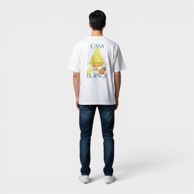 Casablanca Casablanca Men's Le Triomphe De Tennis Printed T-Shirt White - 2
