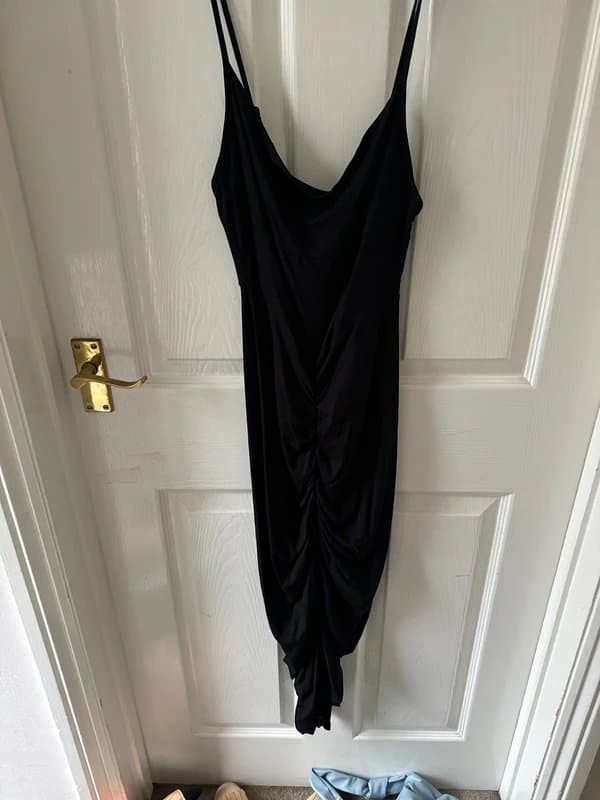 ASOS ASOS Luxe ruched midi dress