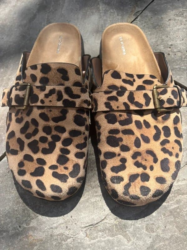 Bershka Bershka Leopard Print Mules