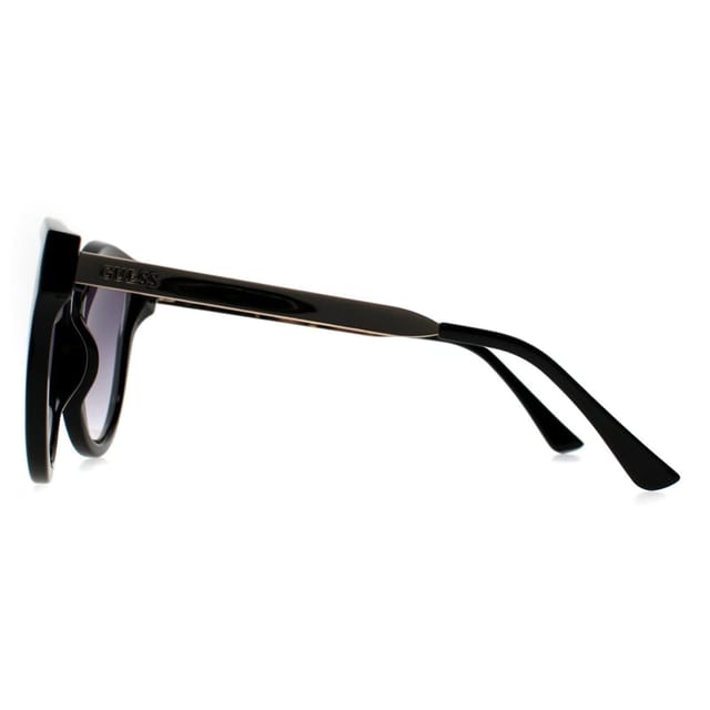 Guess Guess Women's Cat Eye Shiny Black & Gold Smoke Gradient GF0323 - 3