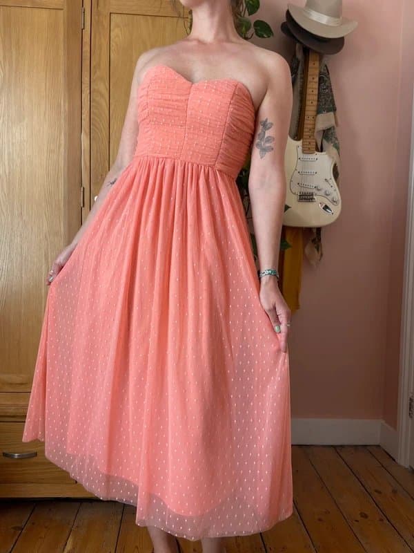New Look Peachy bridesmaid dress
