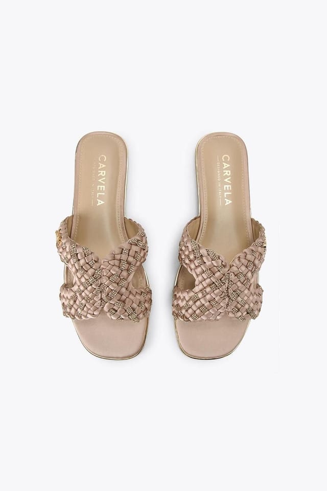 Carvela Carvela Women's 'Rivo' Fabric Sandals in Pale Pink - 2