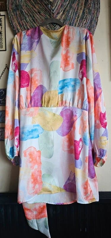 Never Fully Dressed Never Fully Dressed Multicoloured Wrap Around Dress