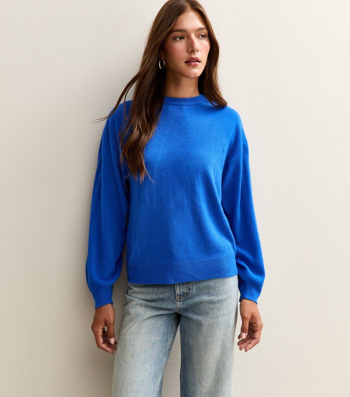 Sunshine Soul Sunshine Soul Bright Blue Crew Neck Jumper