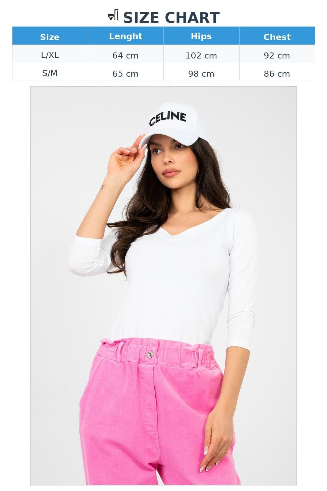 Love Lace Love Lace Women's Fitted Cotton Elastane V Neck Blouse Style 224750 in White - 4