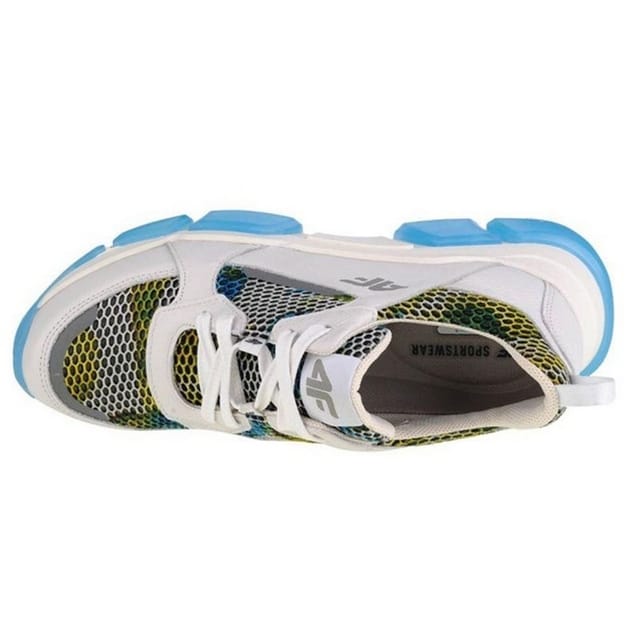4F 4F Women's Full Grain Leather Trainers in Off-White - 3
