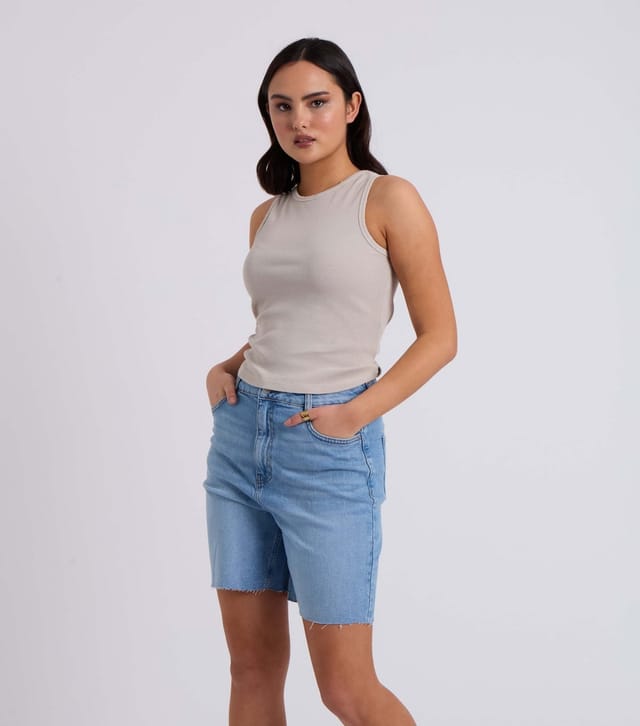 Urban Bliss Women's Mid Blue Bermunda Shorts Urban Bliss New Look - 3
