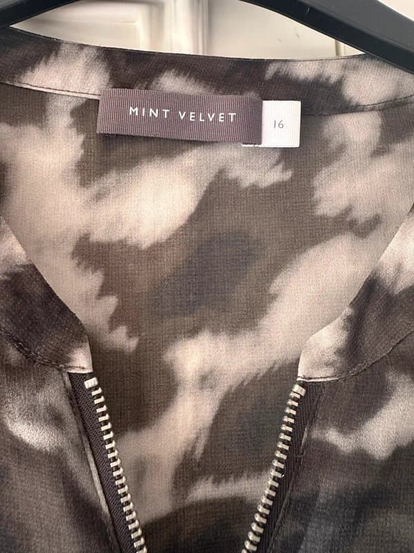 Mint Velvet Mint Velvet Sheer Zip Top
