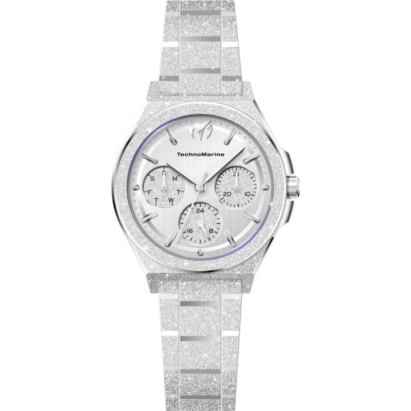 TechnoMarine TechnoMarine Men's TM-318148 Ocean 34mm Quartz Watch in Silver