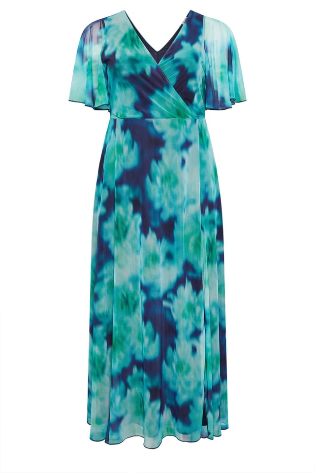 Yours Yours Women's Blurred Abstract Maxi Dress - 2